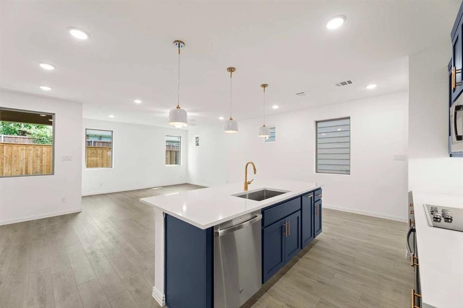 Furnished interior view inside a new home in Sereno Oaks at Buckner Terrace, Dallas (Image 4). Furnished interior view inside a new home in Sereno Oaks at Buckner Terrace, Dallas (Image 4).