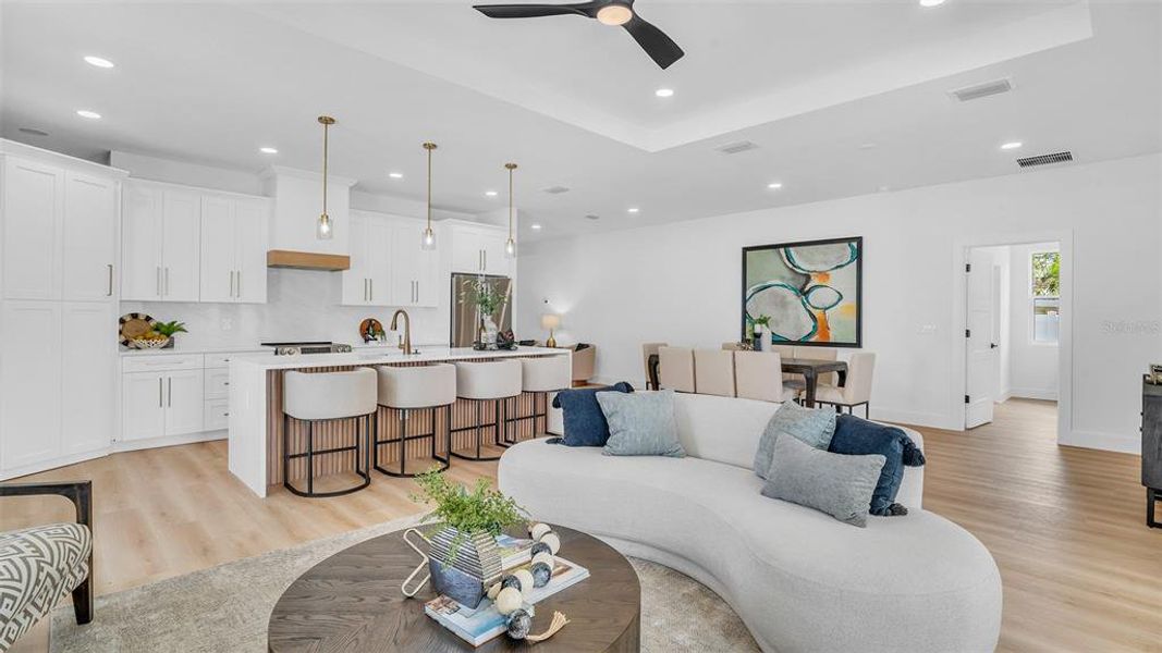 Furnished interior view inside a new home in , St. Petersburg (Image 10).