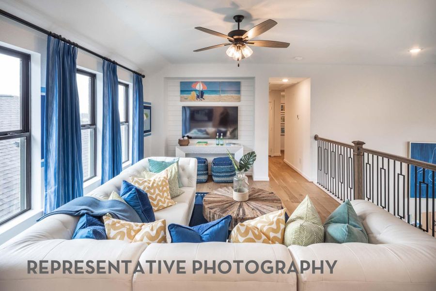 Furnished interior view inside a new home in Santa Rita Ranch, Liberty Hill (Image 28).