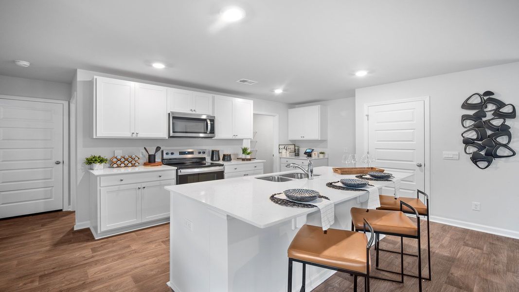 Furnished interior view inside a new home in The Groves at Bees Creek, Ridgeland (Image 8).