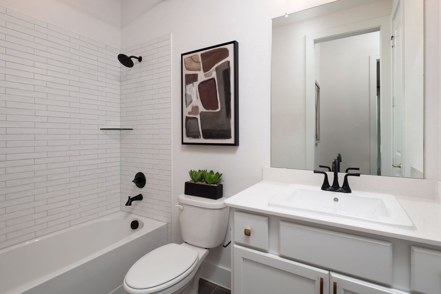 Representative furnished interior of a home built from the Savannah by Tri Pointe Homes in LaPrelle, Haslet (Image 17).