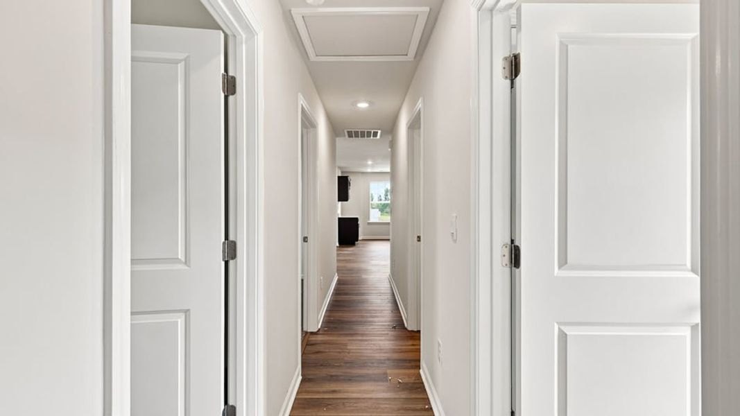 Spacious, unfurnished interior of a new home in Village 3, Woodruff (Image 20). Spacious, unfurnished interior of a new home in Village 3, Woodruff (Image 20).