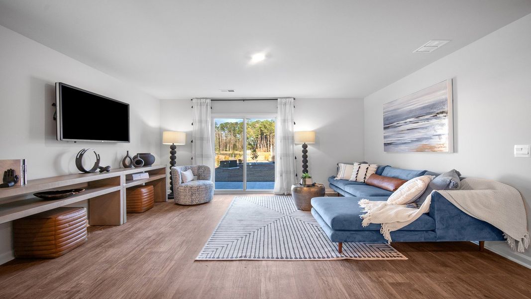 Furnished interior view inside a new home in The Groves at Bees Creek, Ridgeland (Image 17).