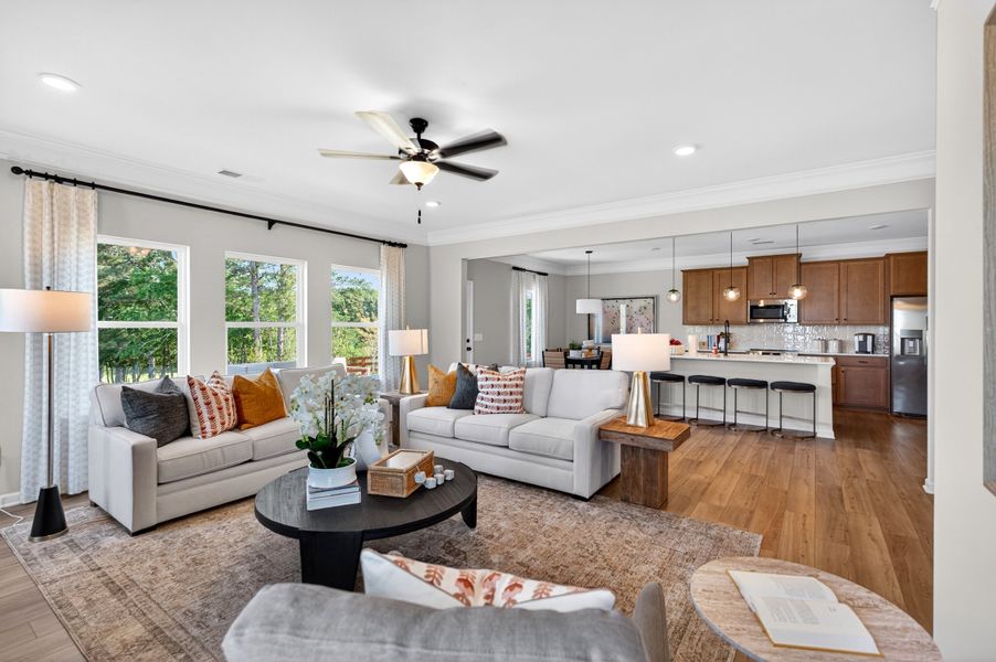 Furnished interior view inside a new home in Saddle Ridge, Calhoun (Image 10).