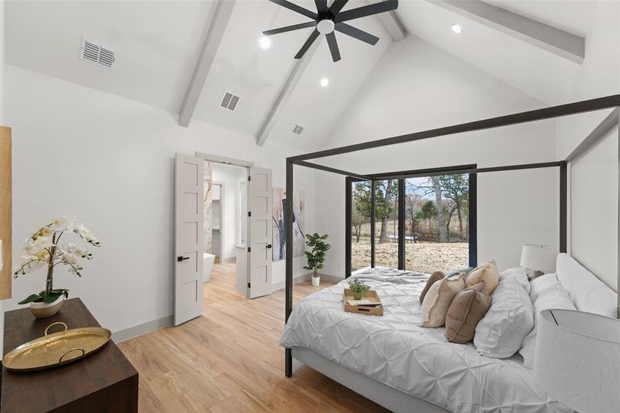 Furnished interior view inside a new home in , Malakoff (Image 7).