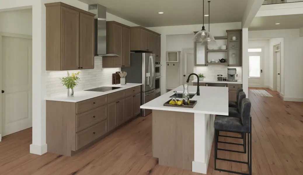 Representative furnished interior of a home built from the Winston by Fischer Homes in The Dunes at Sandbar, Santa Rosa Beach (Image 3).