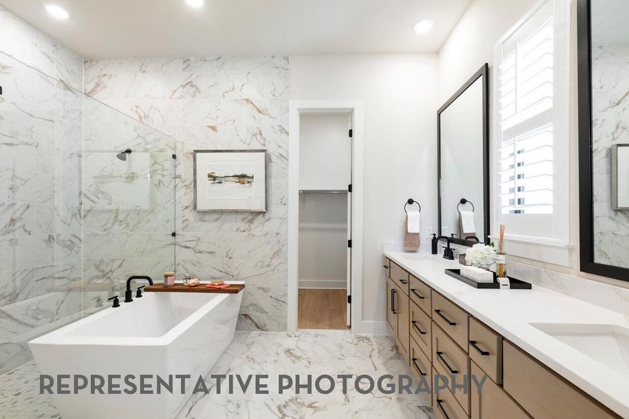 Furnished interior view inside a new home in Santa Rita Ranch, Liberty Hill (Image 5).