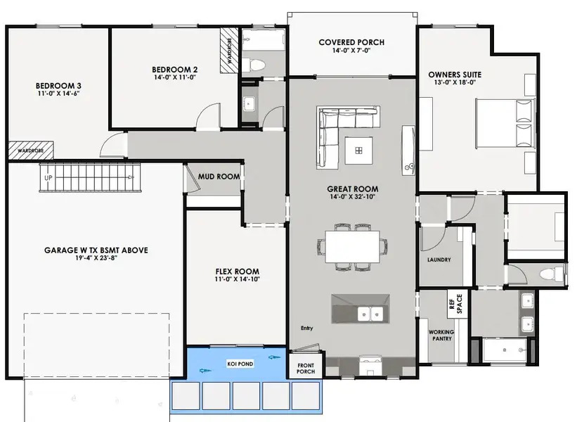 Visualize your dream home with this detailed floor plan, featuring distinct living zones and thoughtful layouts. Visualize your dream home with this detailed floor plan, featuring distinct living zones and thoughtful layouts.