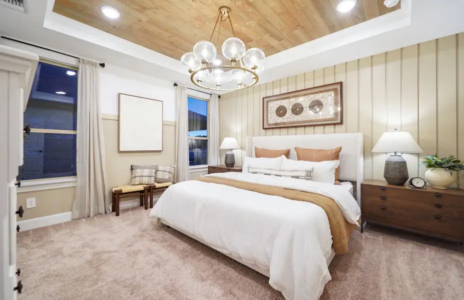 Representative furnished interior of a home built from the Flagstone by DiVosta in BeachWalk by Manasota Key, Englewood (Image 4).