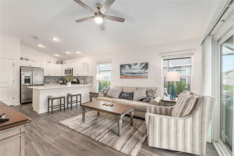 Furnished interior view inside a new home in , The Villages (Image 42).