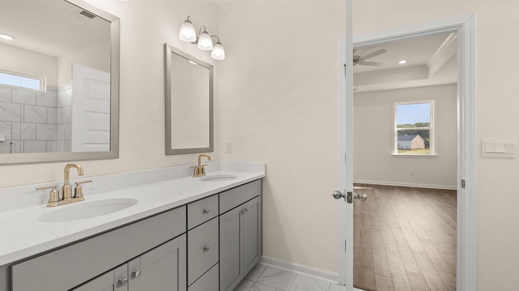 Representative furnished interior of a home built from the Marlene by D.R. Horton in The Gates at Pates Creek, Hampton (Image 11).