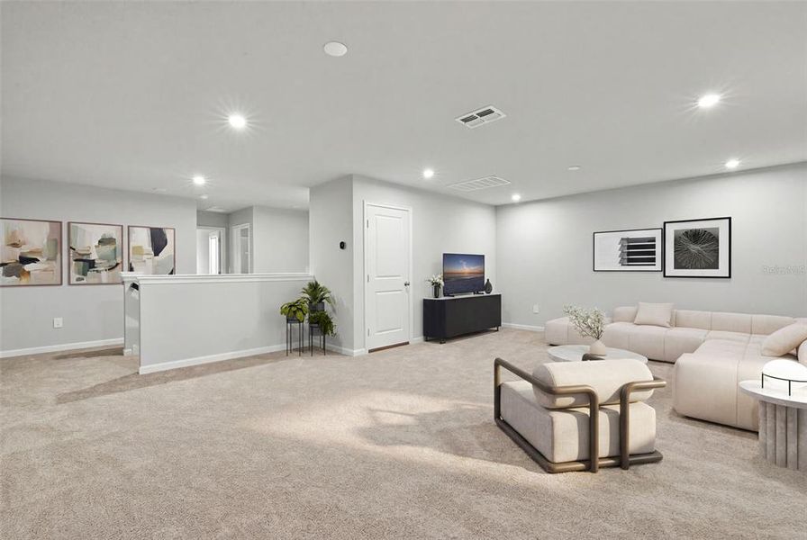 Furnished interior view inside a new home in Bloomingdale Townes, Brandon (Image 8).