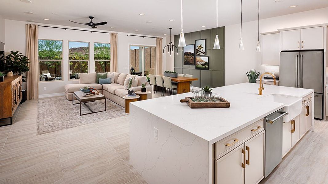 Representative furnished interior of a home built from the Everglade by Taylor Morrison in Saddleback, Peoria (Image 5).