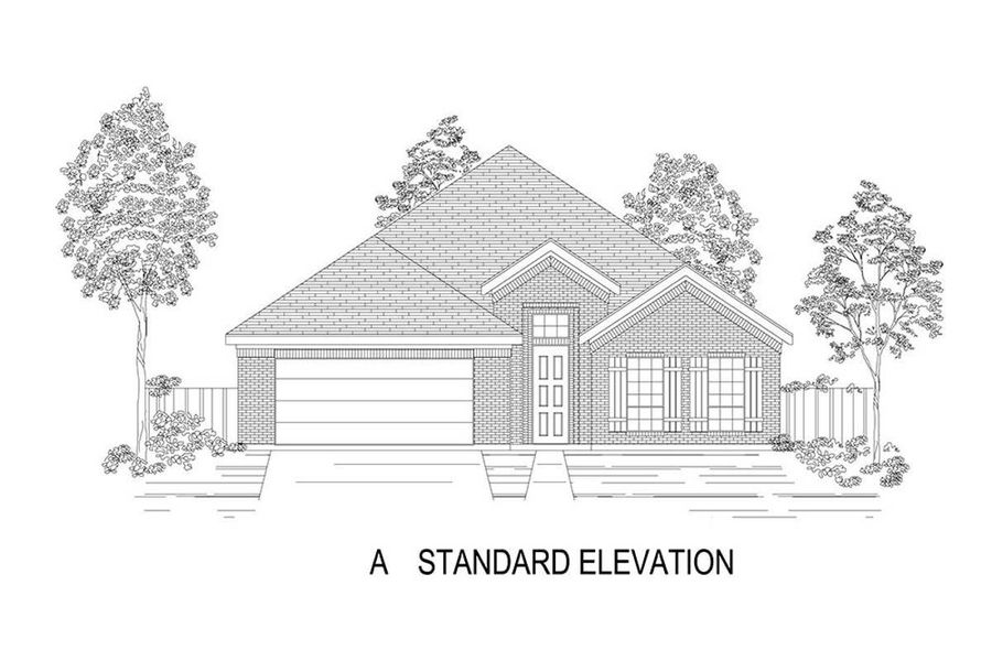 Representative rendering of the exterior for the Woodford 2F by First Texas Homes (Image 3).