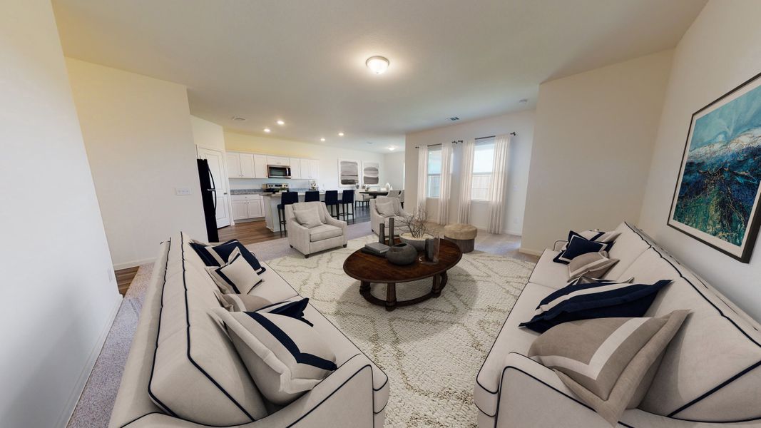 Representative furnished interior of a home built from the Hawking by Starlight Homes in Pinecone Reserve, Brooksville (Image 3). Representative furnished interior of a home built from the Hawking by Starlight Homes in Pinecone Reserve, Brooksville (Image 3).