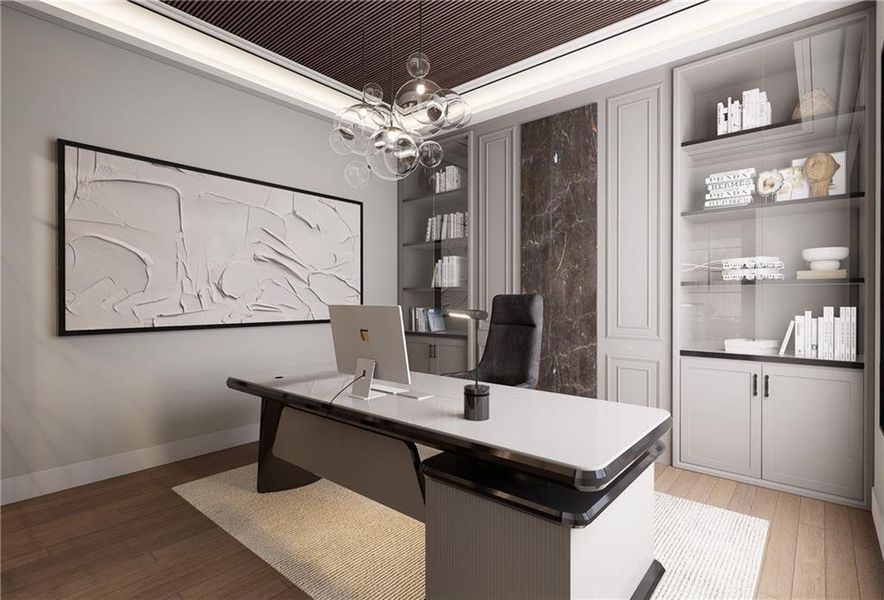 Furnished interior view inside a new home in , Atlanta (Image 14).