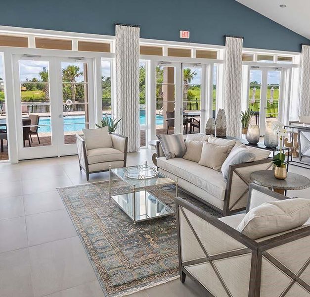 Furnished interior view inside a new home in Marina Del Palma, Palm Coast (Image 3).