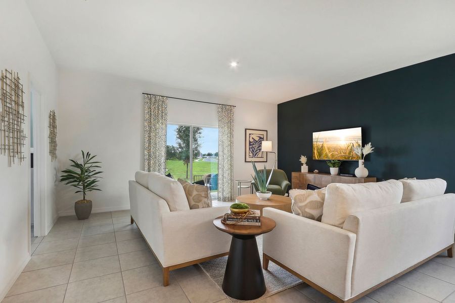 Family Room with a View of The Webber at Wynnstone