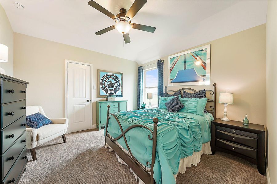 Furnished interior view inside a new home in Valencia: Hilltop Collection, Manvel (Image 28).