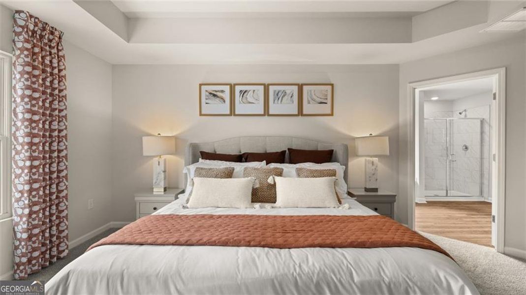 Furnished interior view inside a new home in Echo Glen, Stockbridge (Image 42).