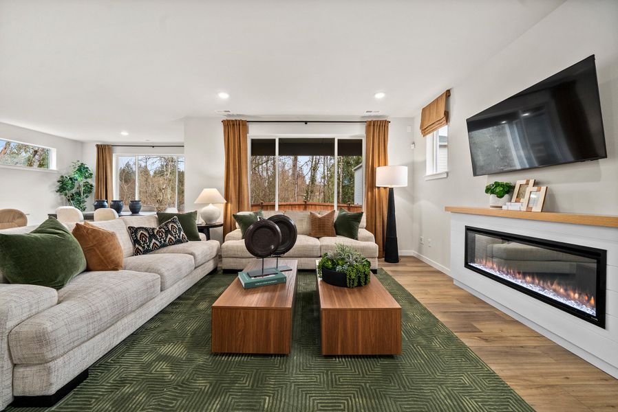 Furnished interior view inside a new home in , Leon Valley (Image 8). Furnished interior view inside a new home in , Leon Valley (Image 8).