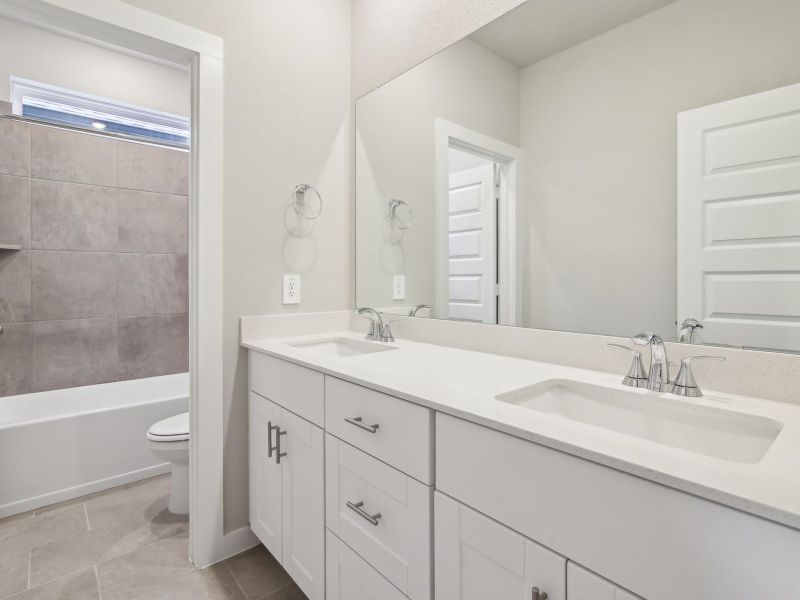 Furnished interior view inside a new home in Kemah Crossing - City Series, Kemah (Image 9). Furnished interior view inside a new home in Kemah Crossing - City Series, Kemah (Image 9).
