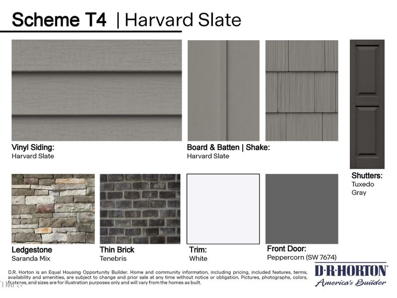 Townhome Exterior Color Packages_RalSout