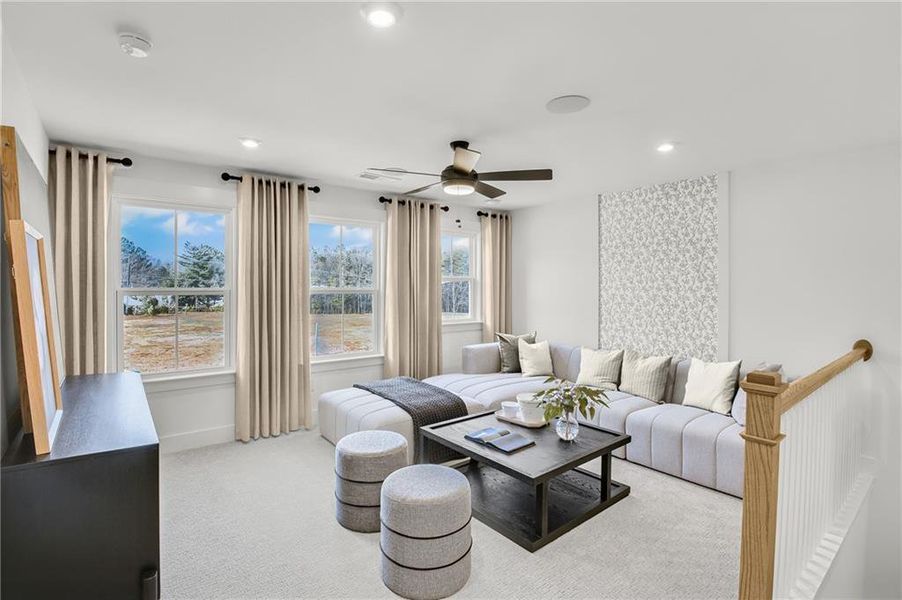 Furnished interior view inside a new home in Ashworth Estates, Powder Springs (Image 16).