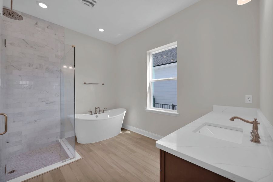 Representative furnished interior of a home built from the Stella by Riverside Homes in Hidden Creek at SilverLeaf, St. Augustine (Image 15).