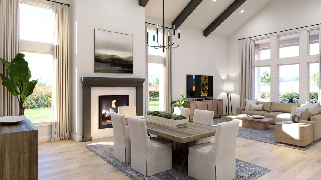 Representative furnished interior of a home built from the Stella by Southgate Homes in Eliana, McKinney (Image 8).