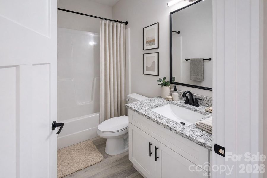 Furnished interior view inside a new home in , Hickory (Image 10).