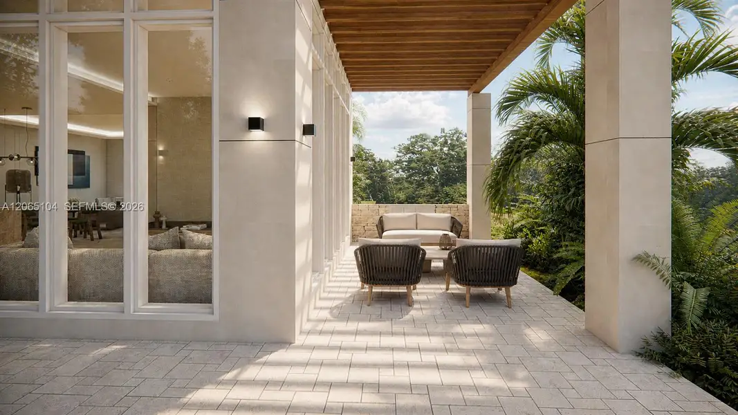 Exterior details and patio area of a home in , Coral Gables (Image 4).