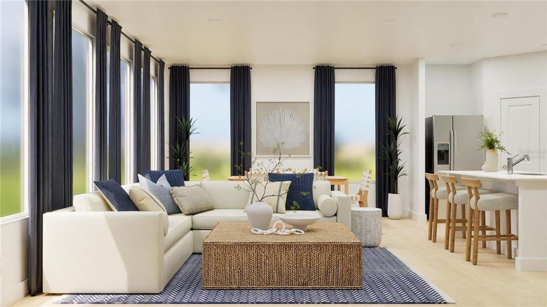 Furnished interior view inside a new home in , Kissimmee (Image 9). Furnished interior view inside a new home in , Kissimmee (Image 9).