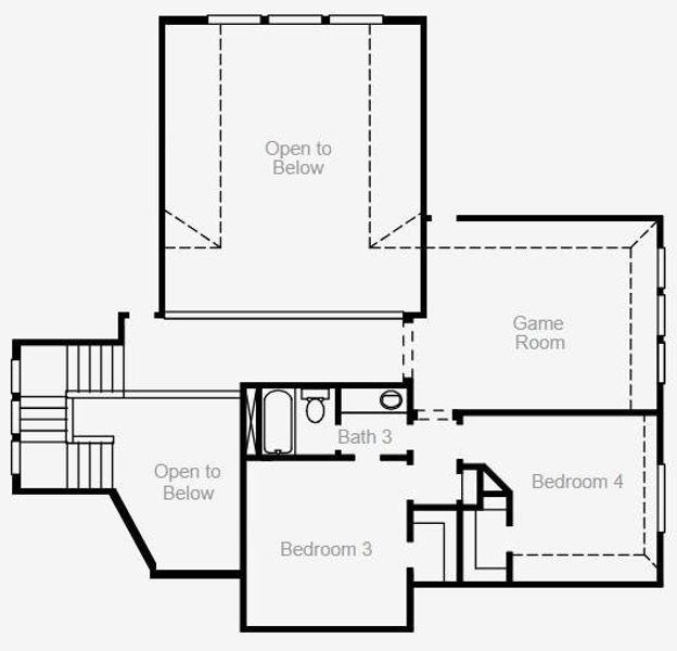 2D floor plan layout of this home in The Meadows at Imperial Oaks 60', Conroe, TX (Image 2). 2D floor plan layout of this home in The Meadows at Imperial Oaks 60', Conroe, TX (Image 2).