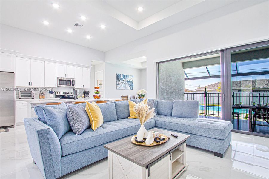 Furnished interior view inside a new home in , Cape Coral (Image 35).