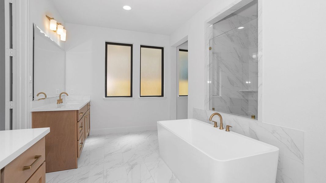 Furnished interior view inside a new home in Lakes of Cane Island, Katy (Image 6).