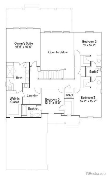 2D floor plan layout of this home in Willow Bend: The Grand Collection, Thornton, CO (Image 3).
