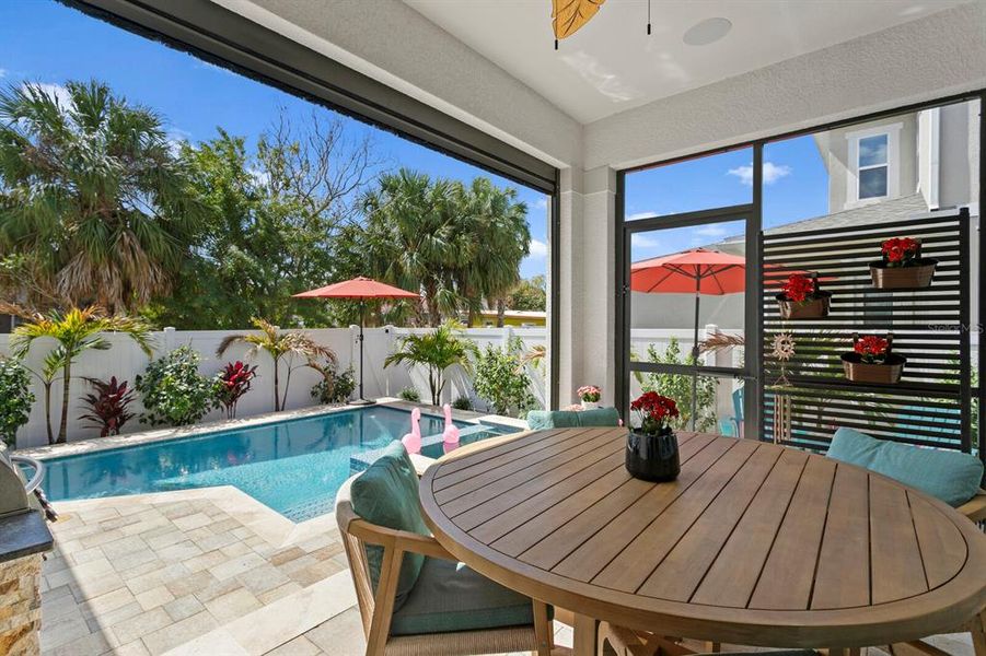 Exterior details and patio area of a home in , Tampa (Image 29). Exterior details and patio area of a home in , Tampa (Image 29).