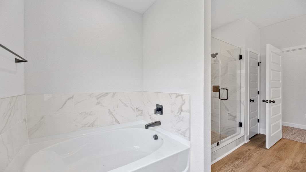 Representative furnished interior of a home built from the The Jasmine by D.R. Horton in Meadows at Rehwinkel, Crawfordville (Image 23).