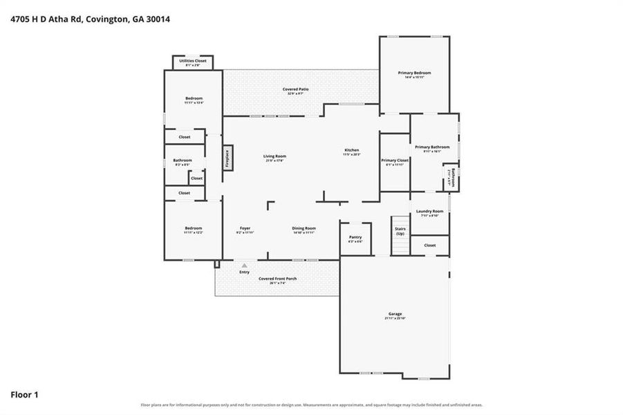 2D floor plan layout of this home in , Covington, GA (Image 5).