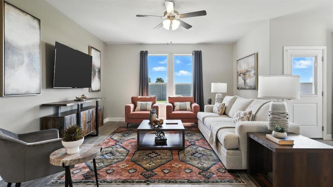 Furnished interior view inside a new home in Morningstar, Fort Worth (Image 7).