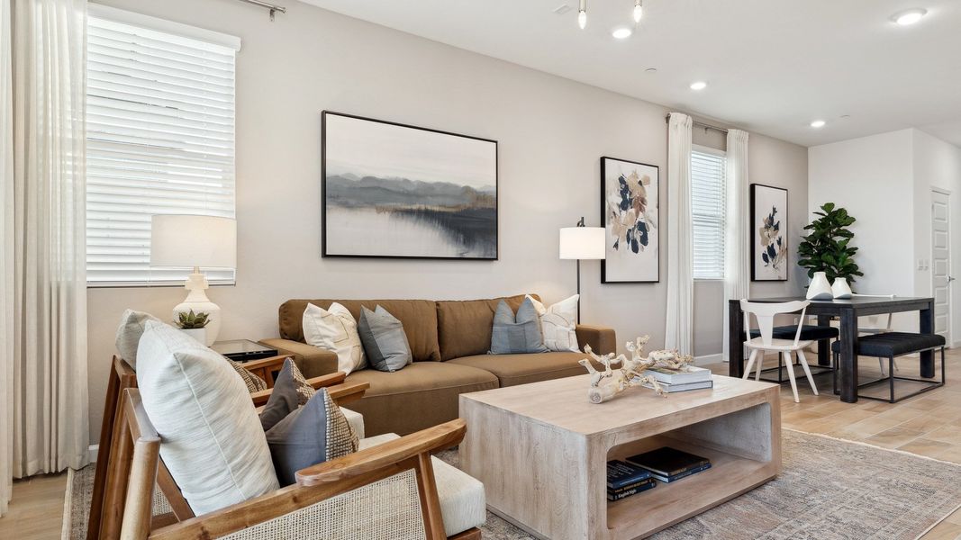 Representative furnished interior of a home built from the Mirage by D.R. Horton in The Buttes at Mystic, Peoria (Image 13).