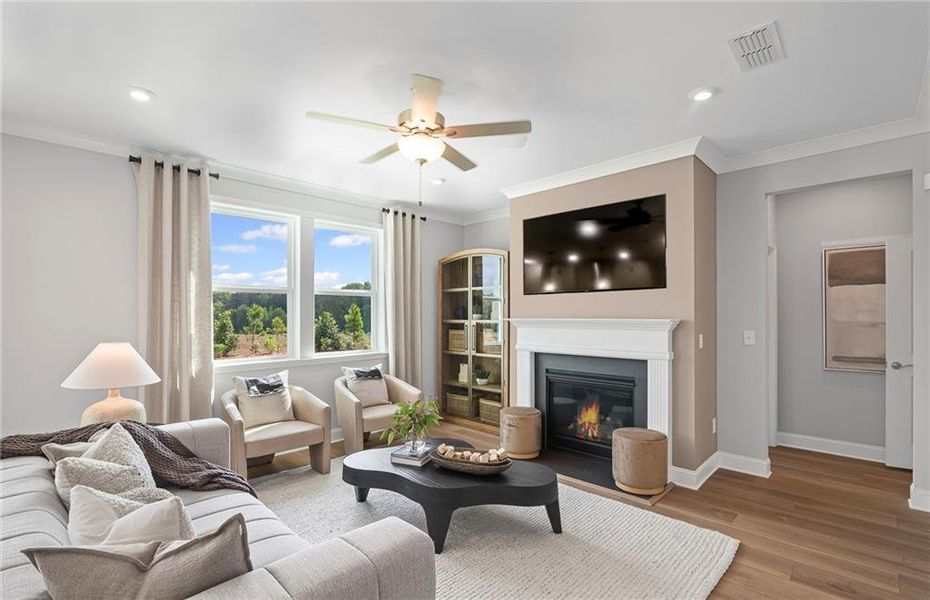 Furnished interior view inside a new home in Overland, Locust Grove (Image 5).