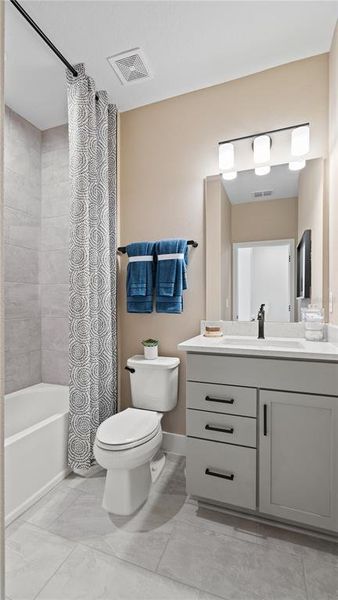 Furnished interior view inside a new home in Parkview at Hamlin, Winter Garden (Image 15).