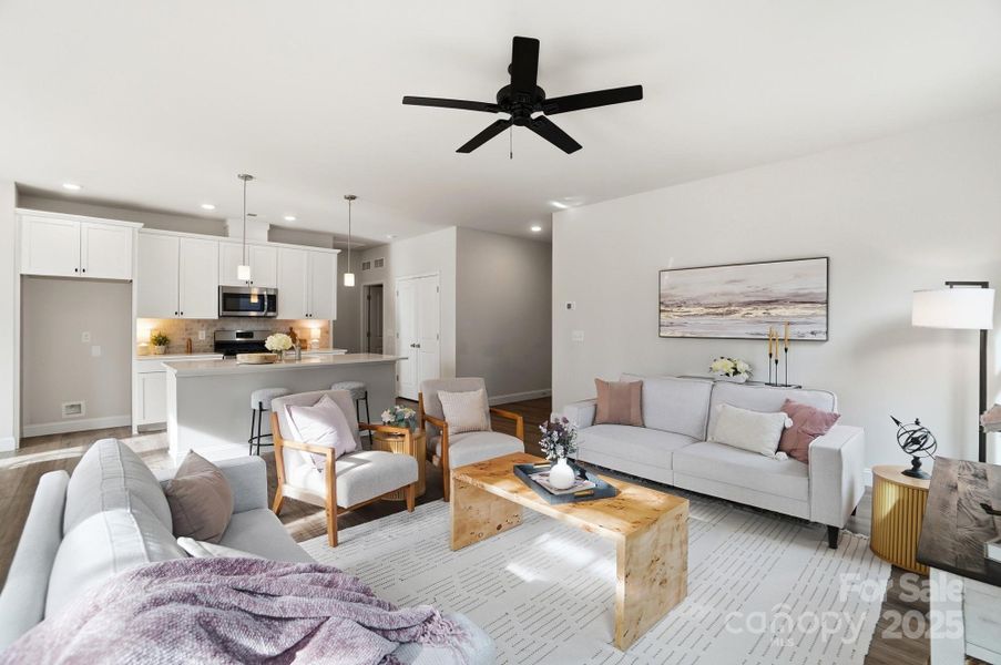 Furnished interior view inside a new home in , Cramerton (Image 35).