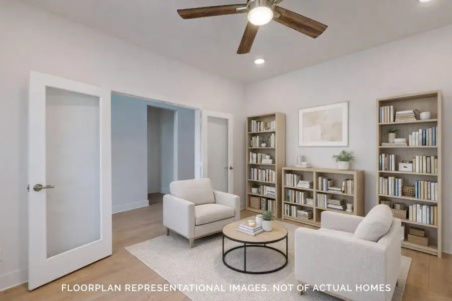 Furnished interior view inside a new home in Marvida, Cypress (Image 14).