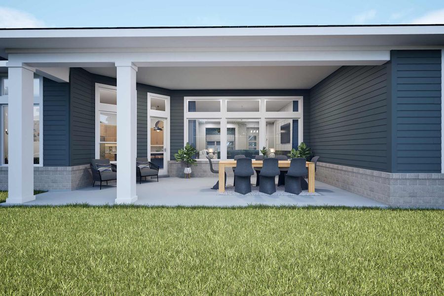 Representative exterior details of a home built from the The Mistwood by David Weekley Homes in Lakeview - Estate Collection, Waller (Image 3). Representative exterior details of a home built from the The Mistwood by David Weekley Homes in Lakeview - Estate Collection, Waller (Image 3).
