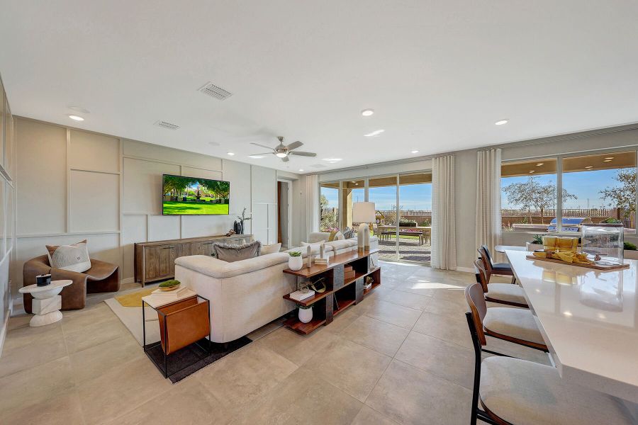 Representative furnished interior of a home built from the Lagoon by Mattamy Homes in Tierra Vistoso, Surprise (Image 28).