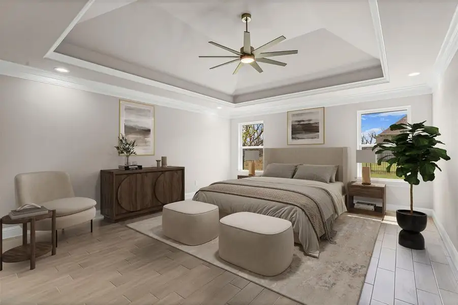 Virtually Staged: Primary Bedroom