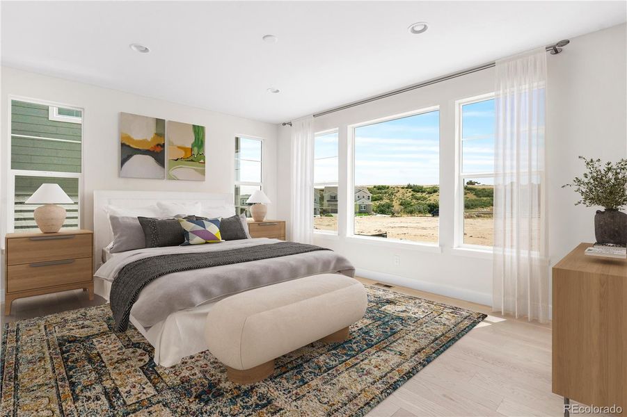 Furnished interior view inside a new home in Luxe at The Canyons, Castle Pines (Image 19).
